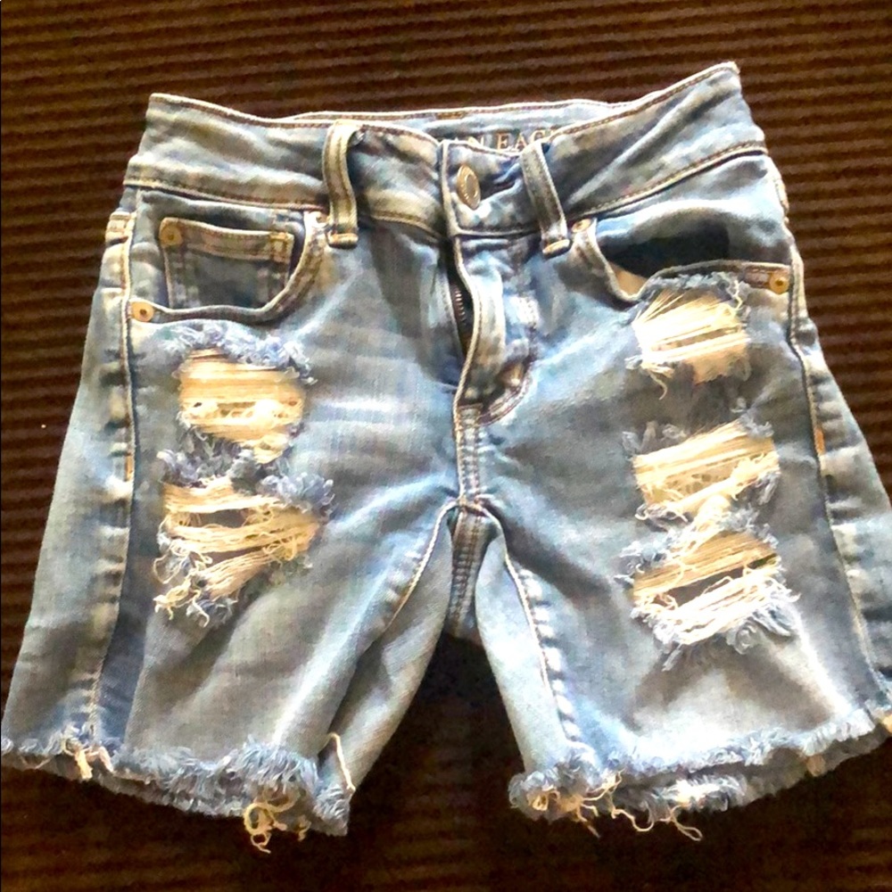 American Eagle Next Level Stretch ripped shorts